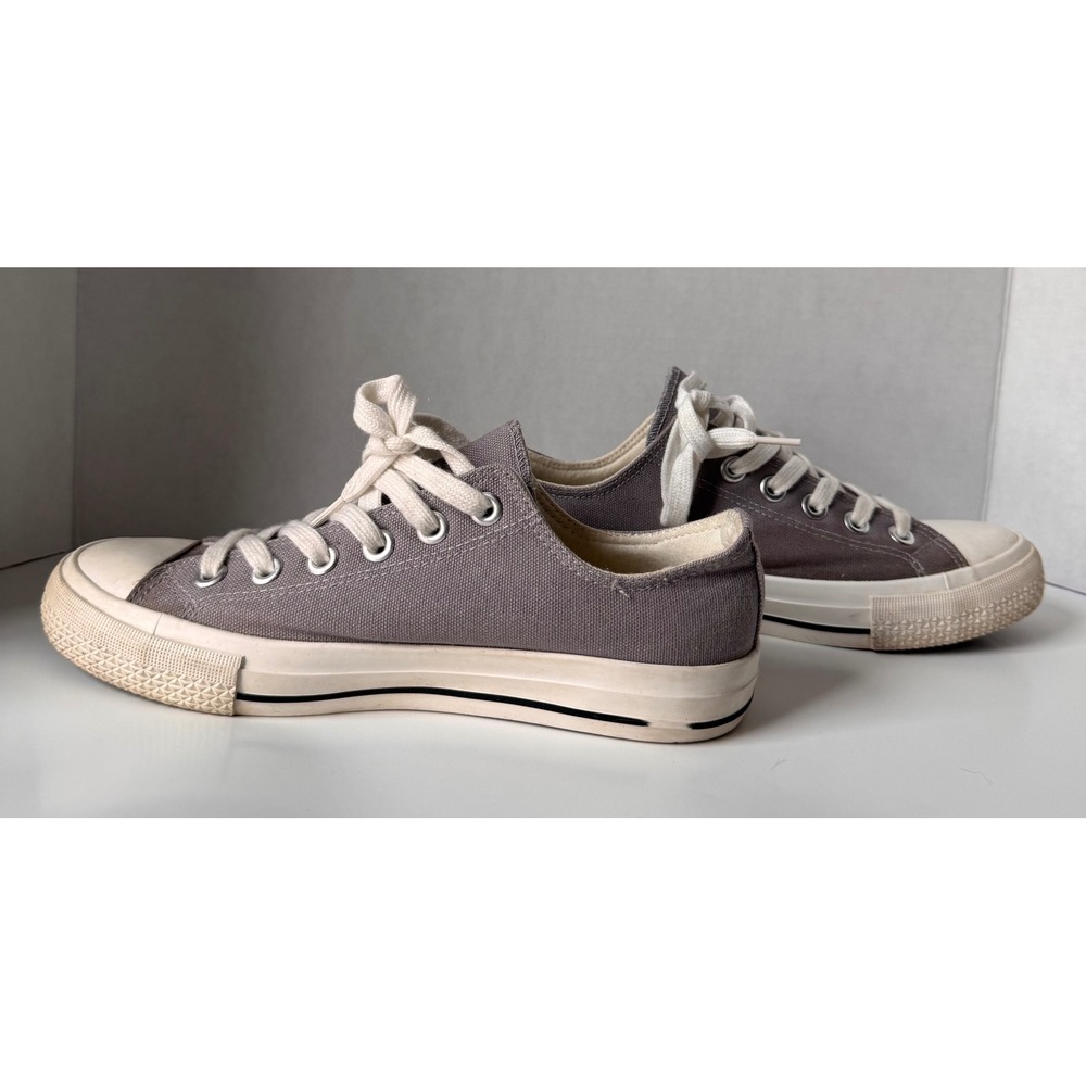 Jules Vina Charcoal Gray Canvas Low Top Lace Up Sneakers Mens 7.5 M